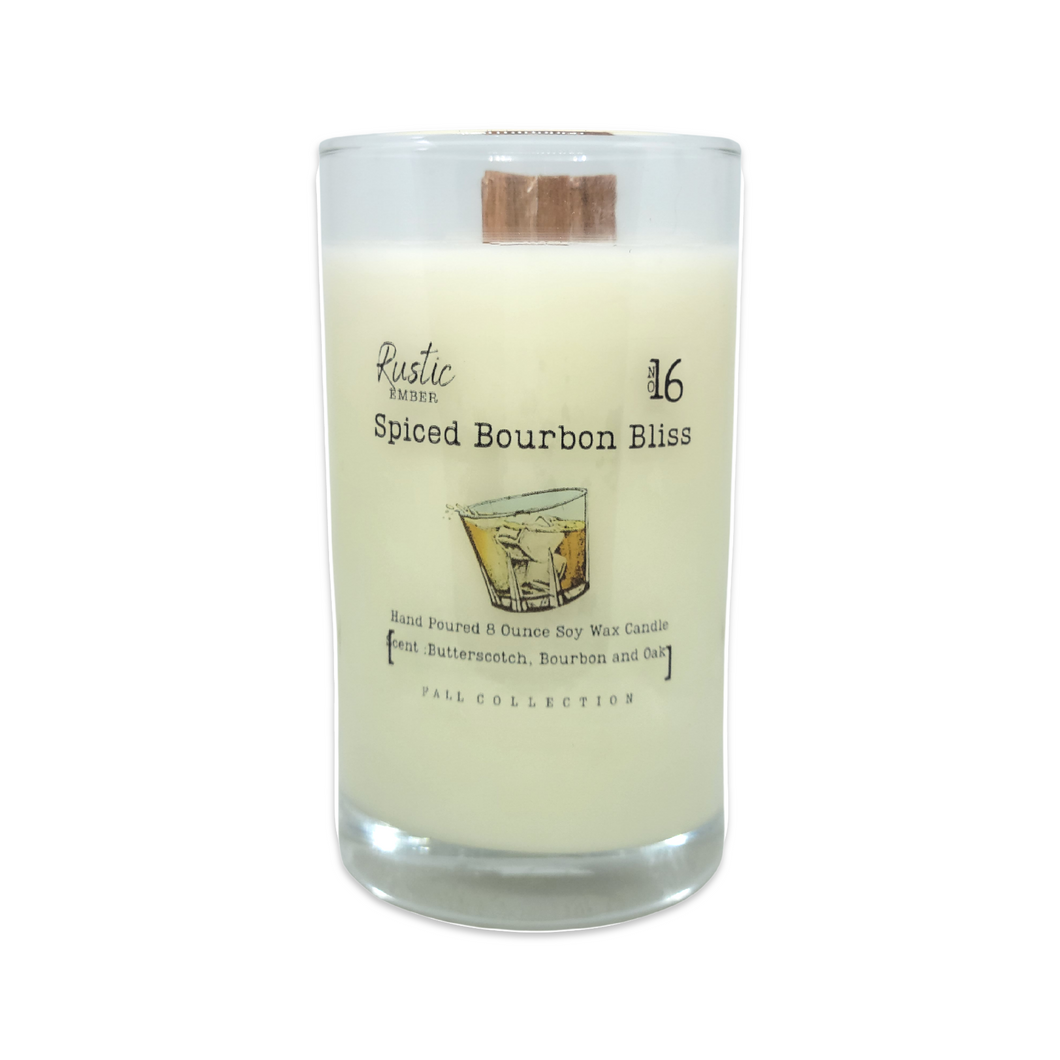 Rustic Ember | Spiced Bourbon Bliss | 8 Ounce Candle