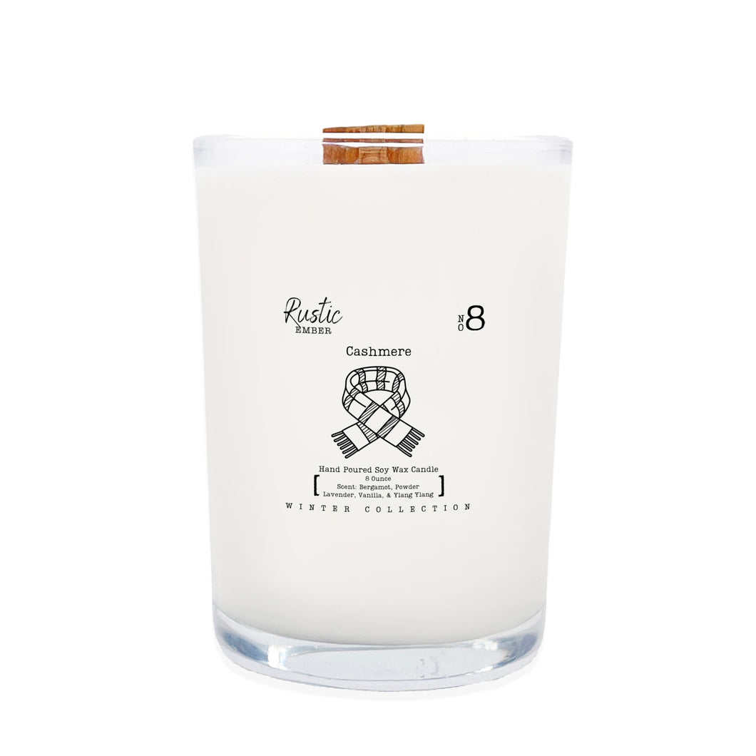 Cashmere | 8 Ounce Candle | Rustic Ember