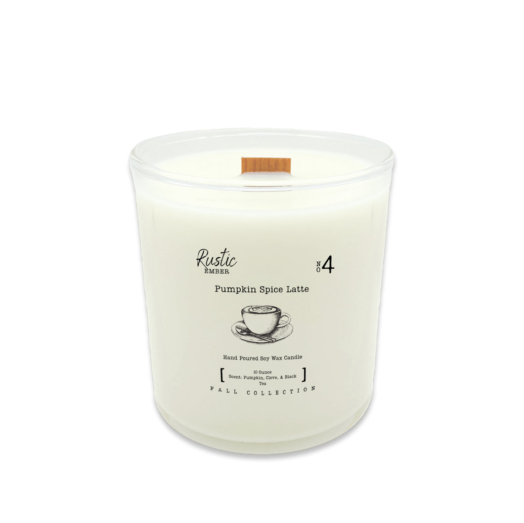 Pumpkin Spice Latte | 10 Ounce Candle | Rustic Ember