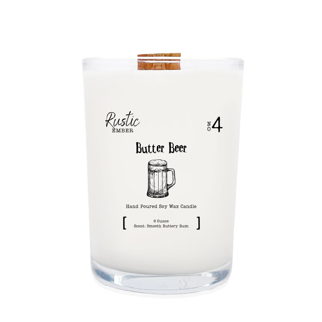 Rustic Ember | Butter Beer | 8 Ounce Candle