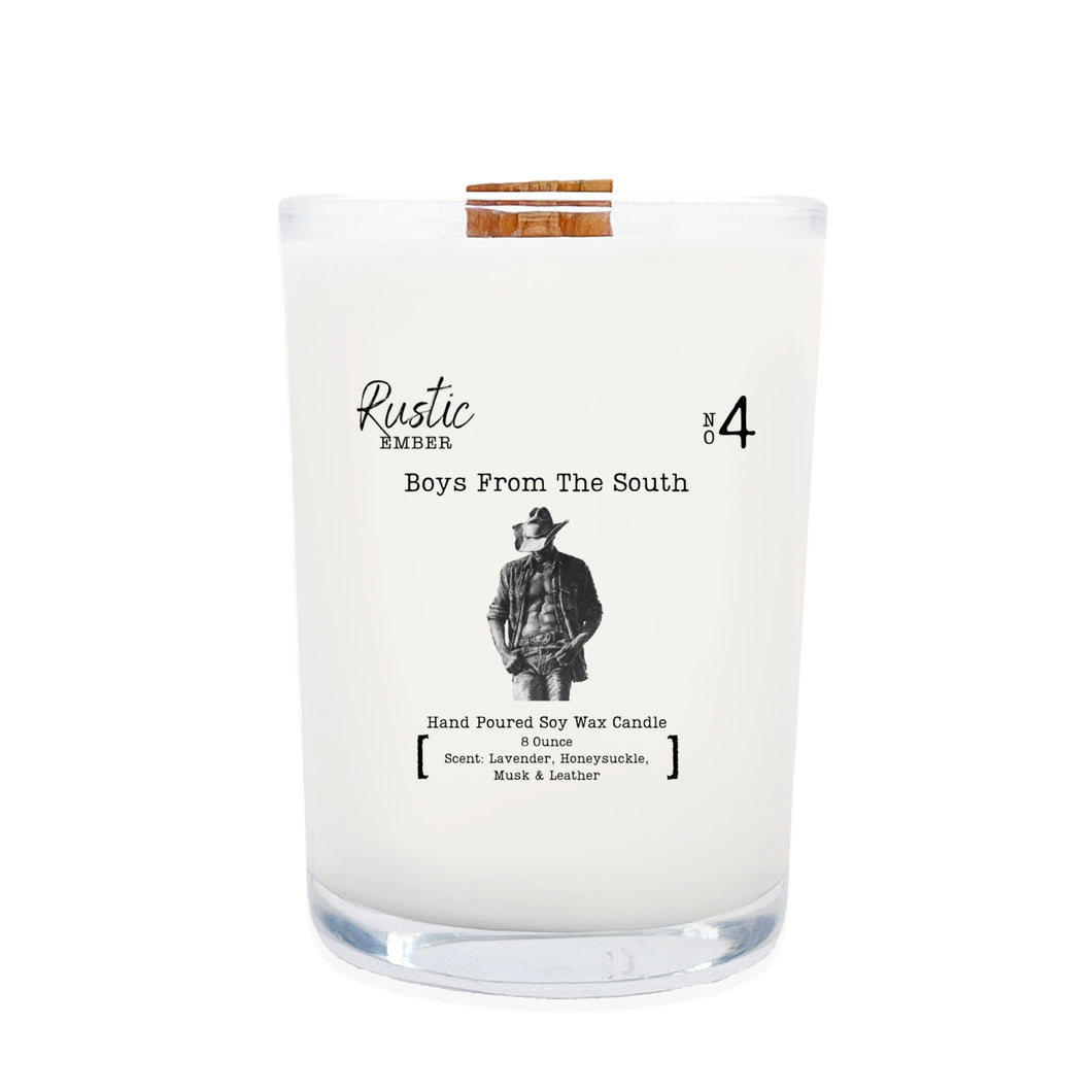 Rustic Ember | Boys From the South | 8 Ounce Candle