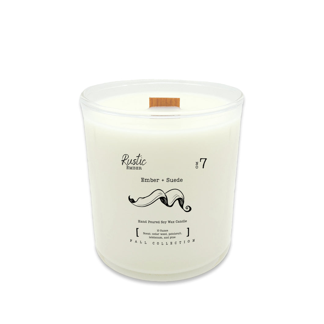Ember + Suede | 10 Ounce Candle | Rustic Ember