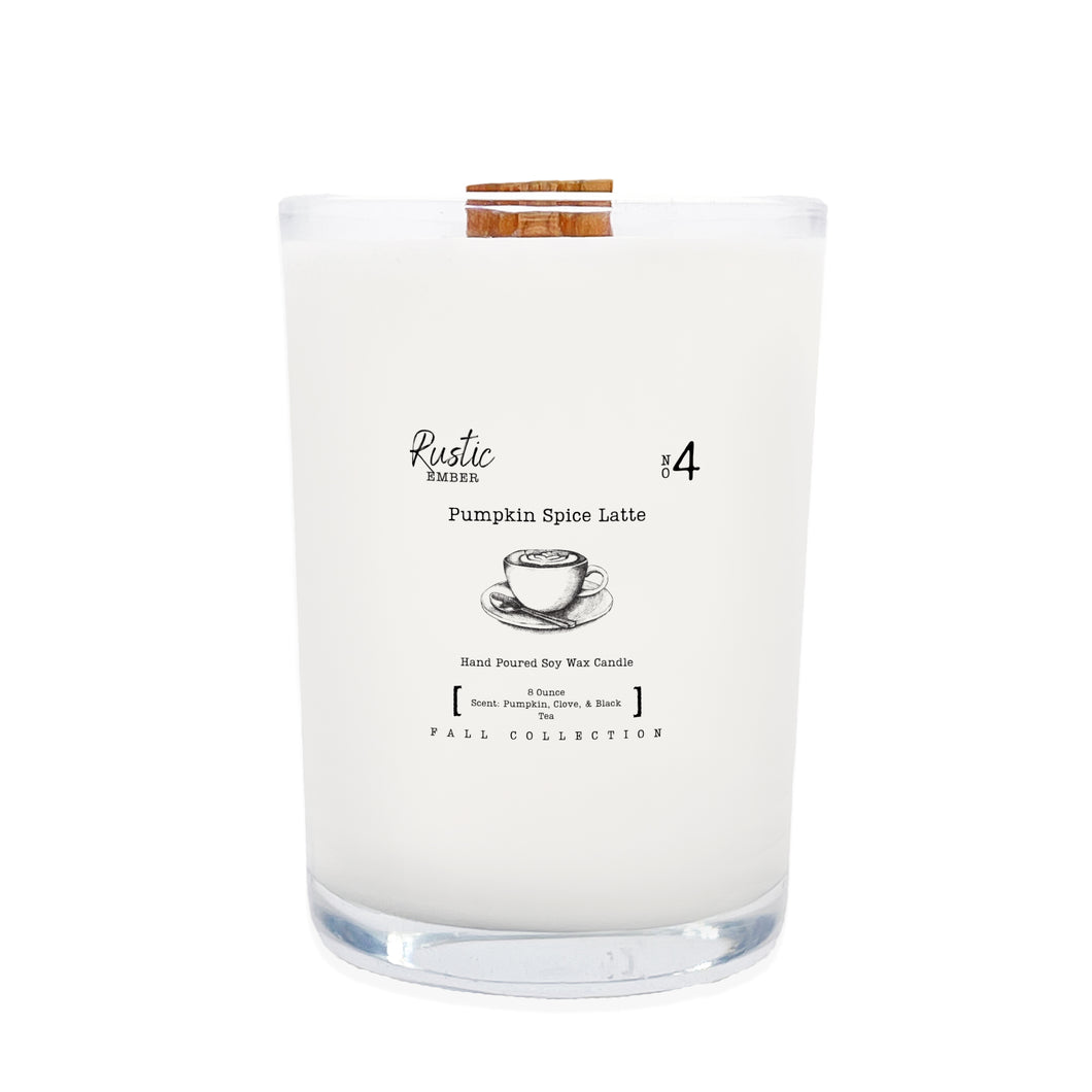 Pumpkin Spice Latte | 8 Ounce Candle | Rustic Ember