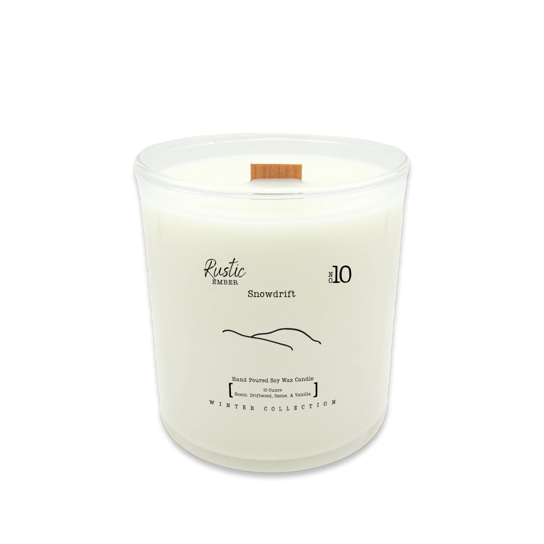 Snowdrift | 10 Ounce Candle | Rustic Ember