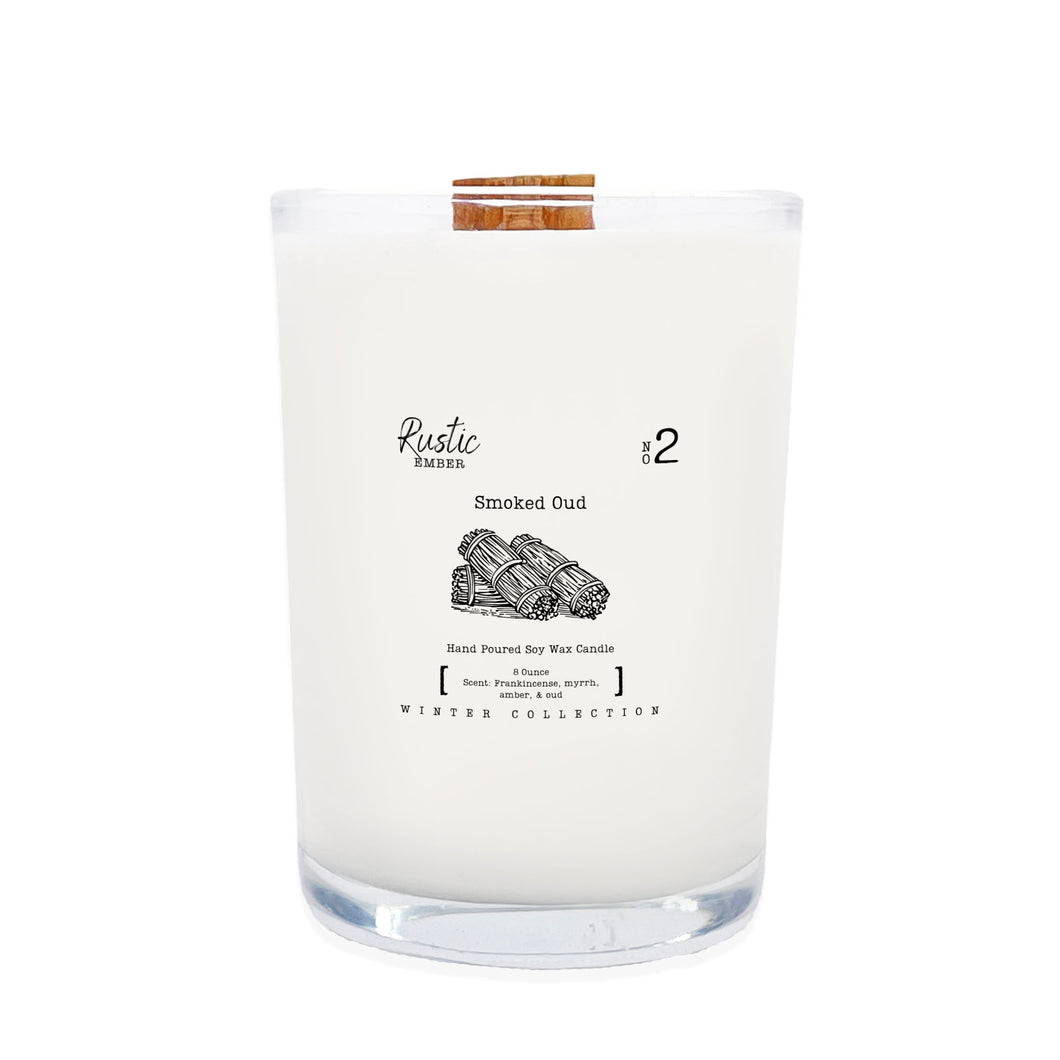 Smoked Oud | 8 Ounce Candle | Rustic Ember