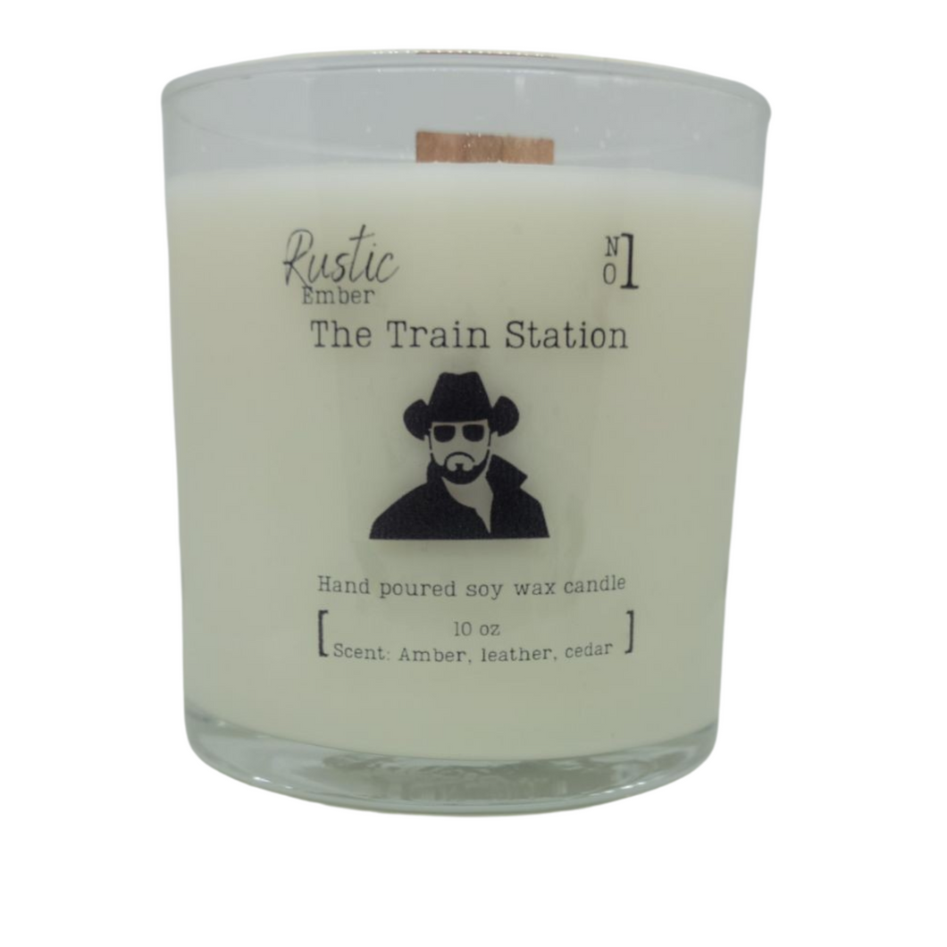 Rustic Ember | The Train Station | 10 ounce candle