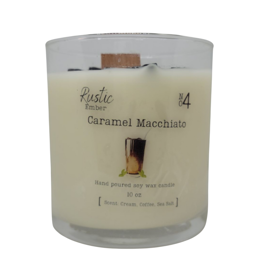 Rustic Ember | Caramel Macchiato | 10 ounce candle