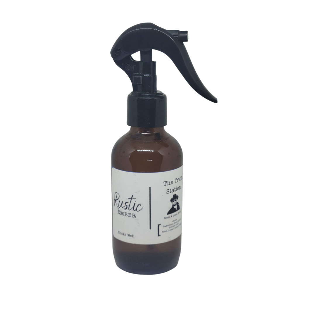 Rustic Ember | The Train Station Room & Linen Spray | 4 ounce