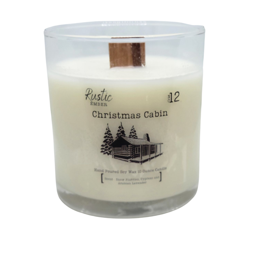 Rustic Ember | Christmas Cabin | 10 Ounce Candle